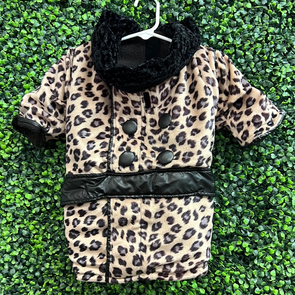 Dickens’ Closet by Petco leopard DC-MD wildside coat